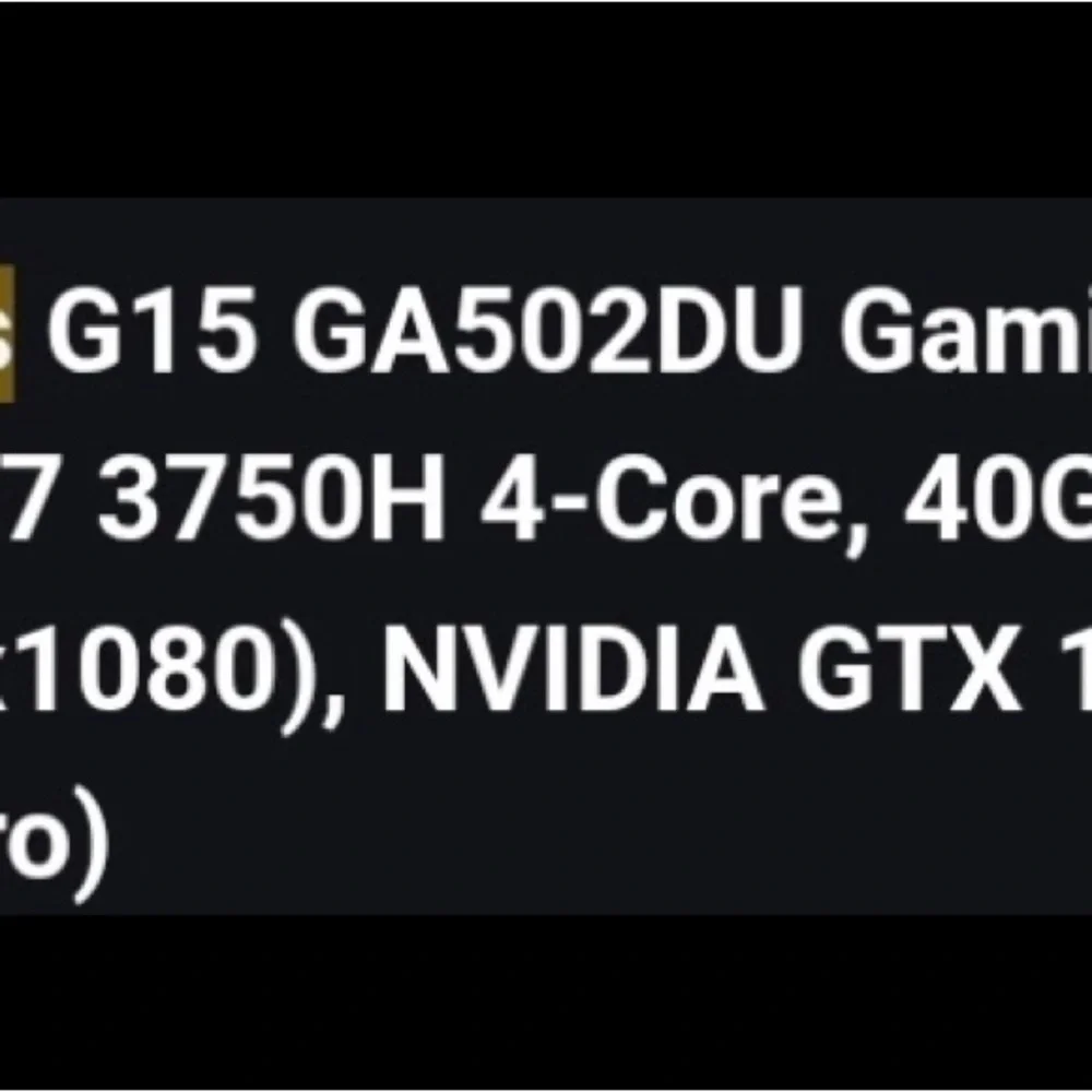 ASUS ROG Black Gaming Laptop